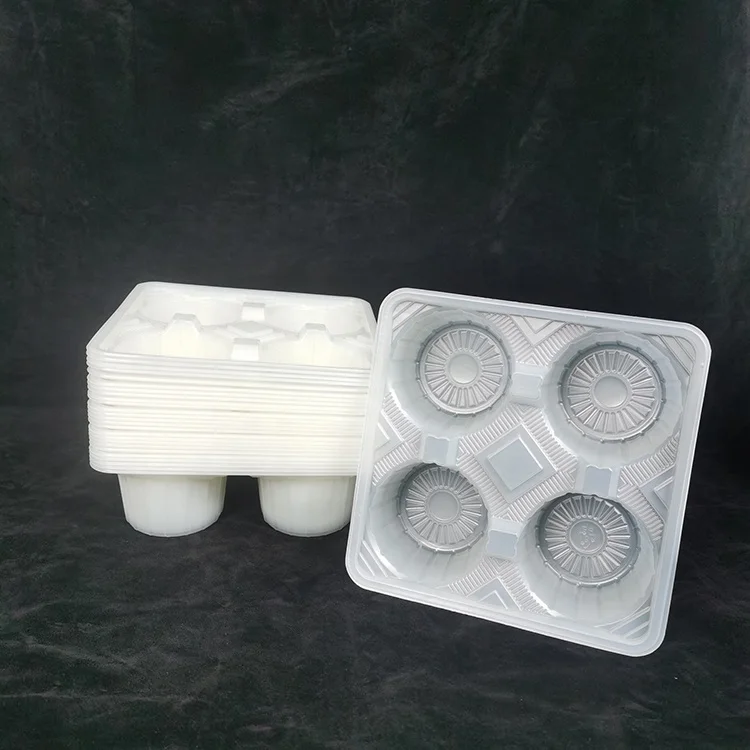 Shipping to USA Aamzon FBA 4 Compartments Takeaway Disposable Drink Cold Coffee Cup Tray