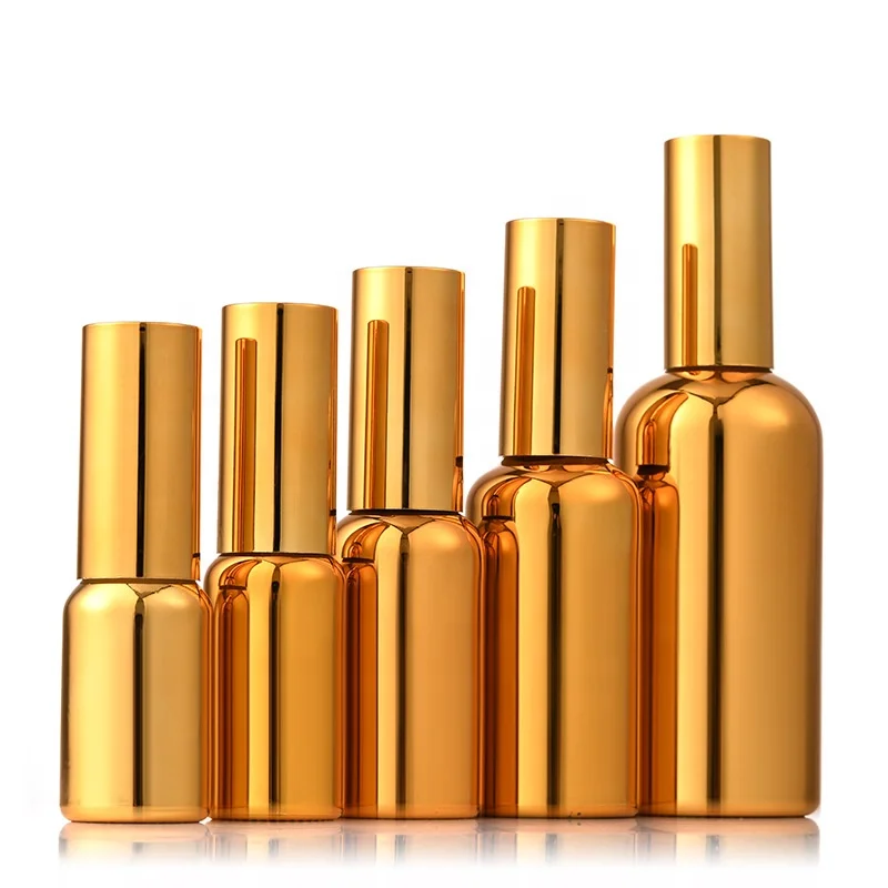Высококачественные флаконы для эфирных масел 5 мл 10 мл 15 мл 20 мл 30 мл 50 мл 100 мл с золотым стеклом