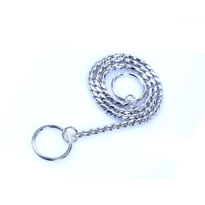 SUS304 Stainless Steel Waterproof Antirust Pet Training Snake P Chain Dog Choke Collar for Small Medium Large Dogs