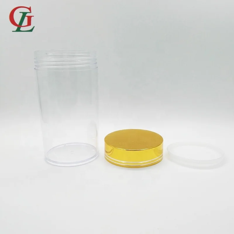 High quality 400CC clear PS capsule bottle fish oil bottle Daily Vitamin Container for medicine packaging, food storage bottle