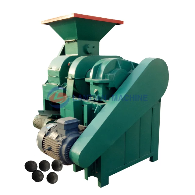 Small automatic working coal coke 290 ball pressing machine sawdust ball briquette making machine