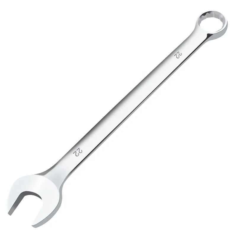 No.121 Dual Wrench with Plum Wrench and Open Wrench  6-32mm CR-V Steel Bright Chrome Surface