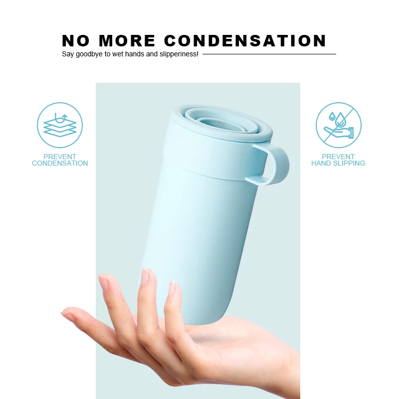 20 OZ Portable Easy to Hold Insulated Beer Can Holder Double-walled Stainless Steel Can Cooler