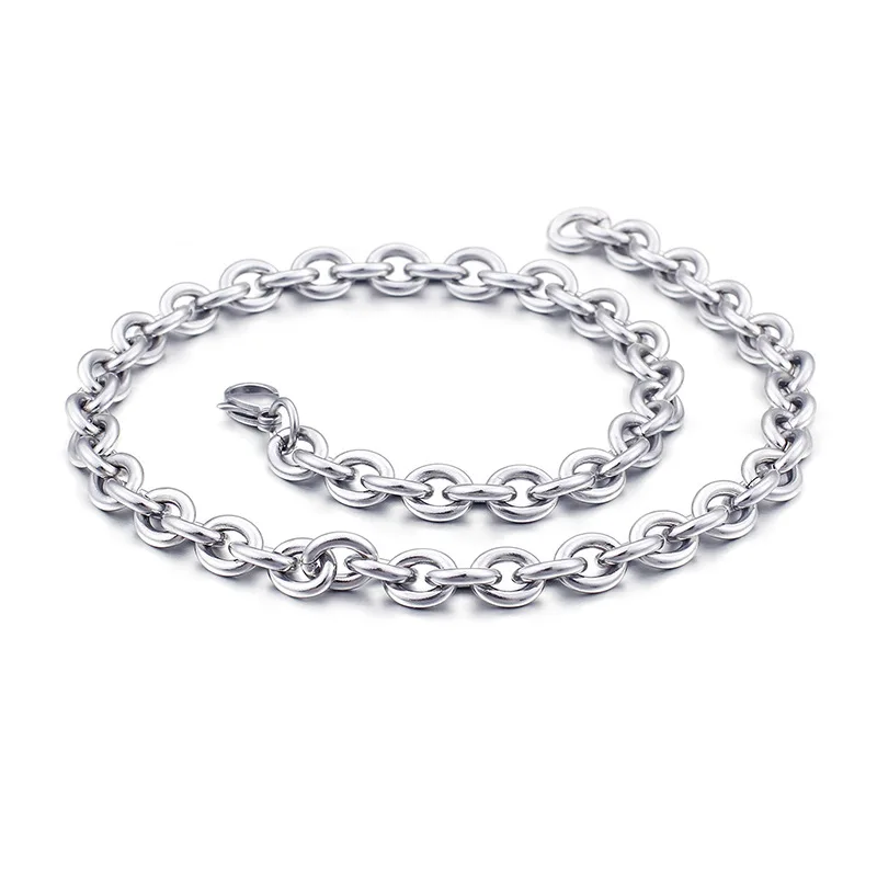 Stainless Steel O Chain Necklace Titanium Steel Clavicle Necklace Wholesale Chain