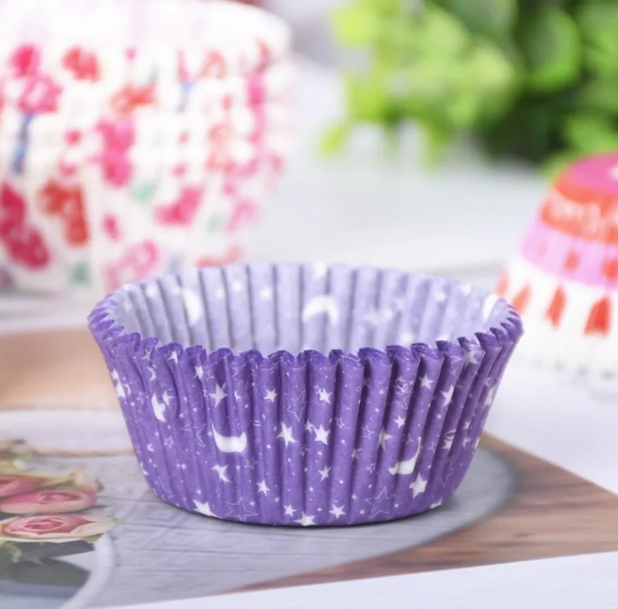Christmas Candy Cupcake Liners Colorful Paper Baking Cups Cupcake Wrappers Wraps Muffin Case Trays