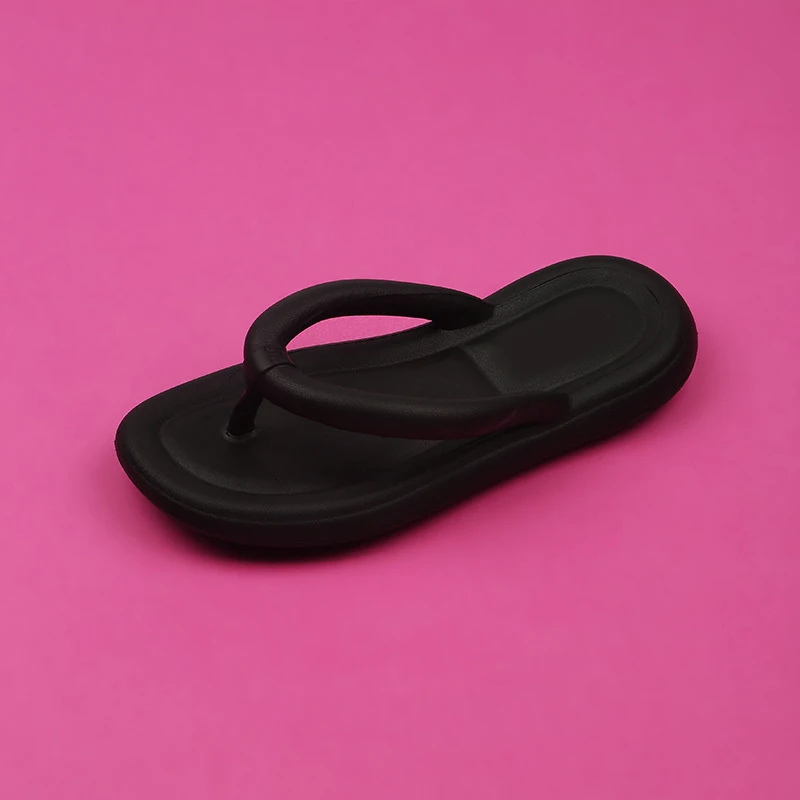 Fashion Female Flip-flops Slippers Women EVA Flat Sandals Flip Flops Factory Wholesale Summer Cotton Fabric Summer PVC 2 Pairs