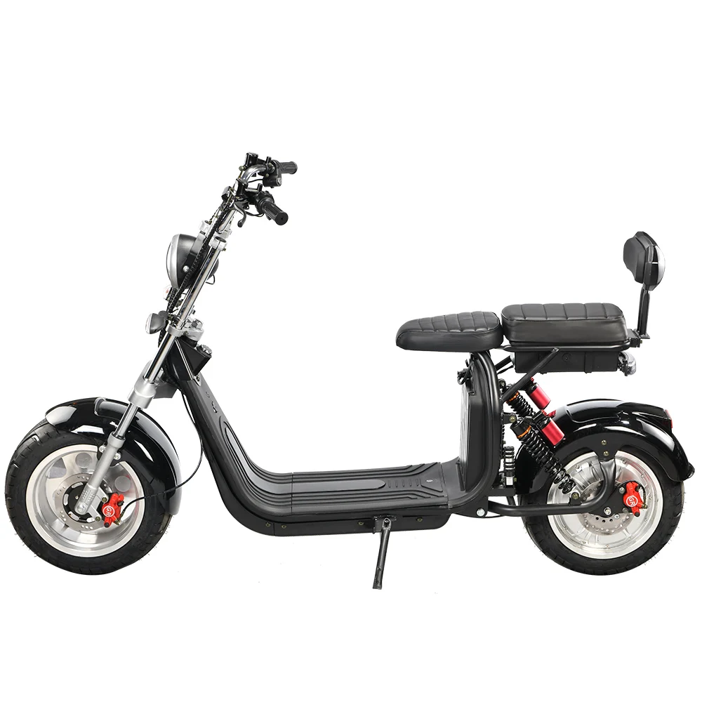 2023 best christmas gift 4000w 1500w 60v 12ah 20ah electric city coco scooter with double seat,mirrors and Big Round Headlight