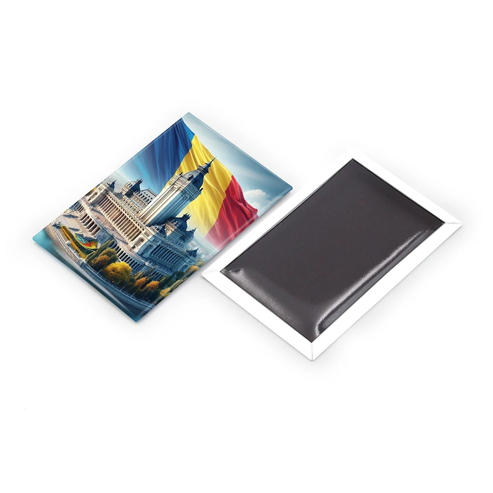 High Quality Customised Magnetic Keychain Fridge Magnete Del Frigorifero Souvenir Romania