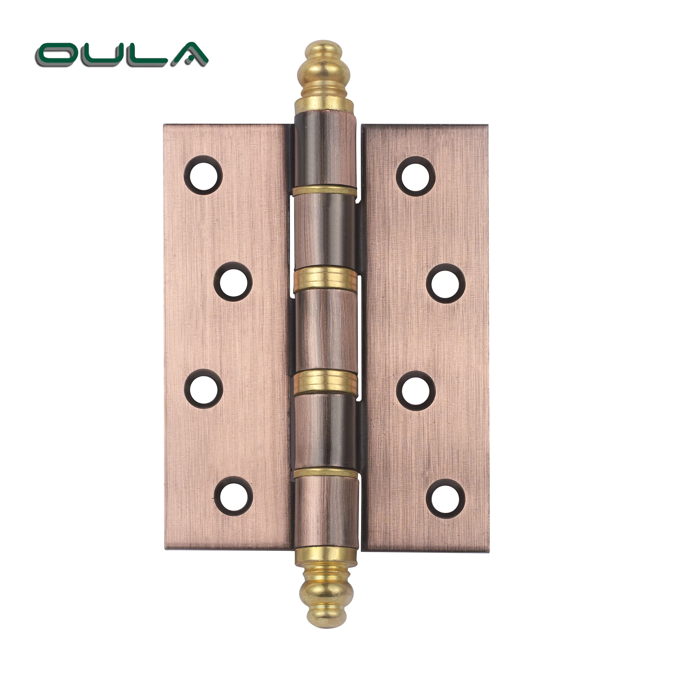 4 inch 2.4mm thickness custom heavy duty iron crown head door & cabinet hinge furniture pivot hinge