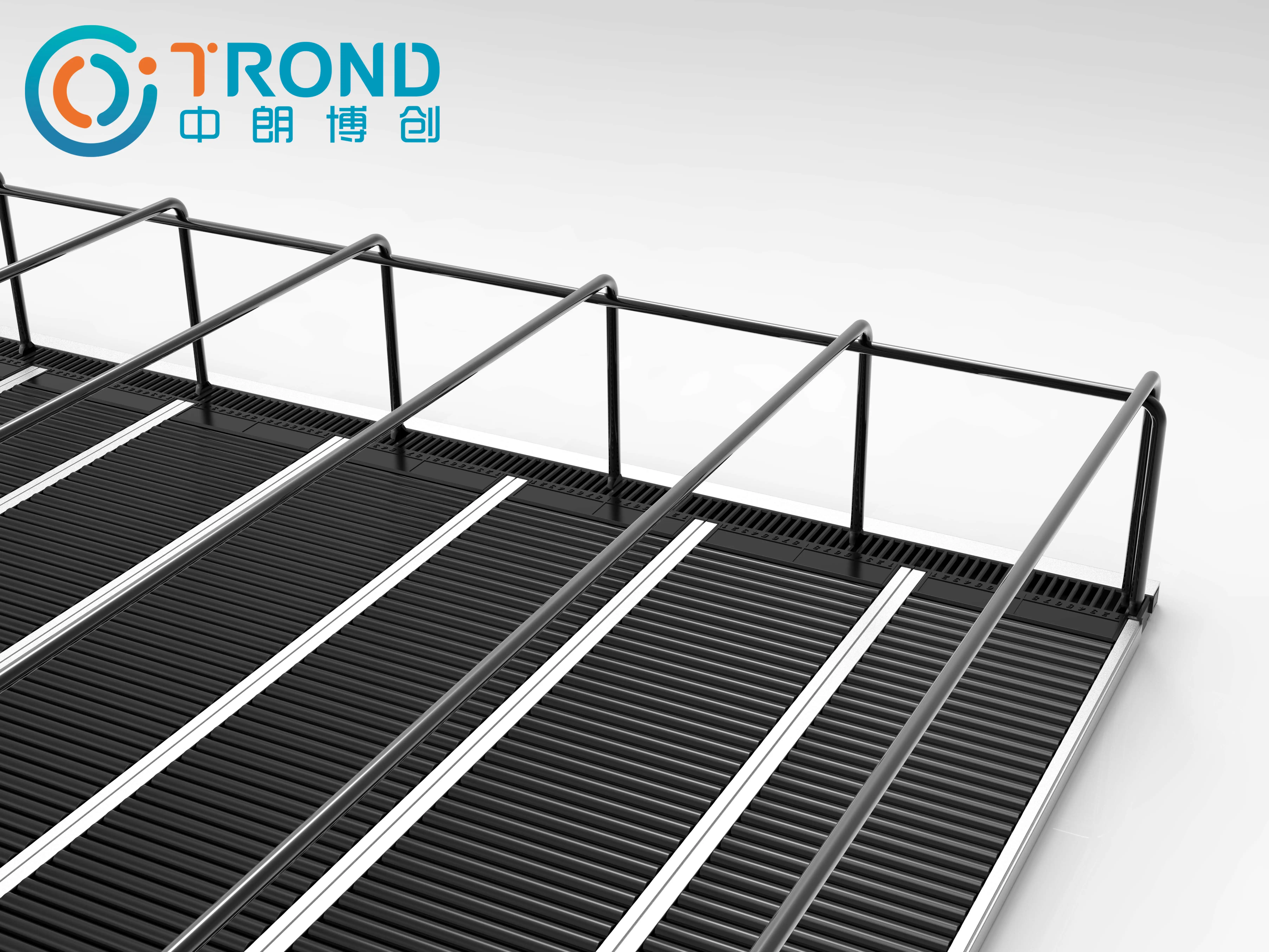 Adjustable Roller Track for Sliding Shelf System  Glide Gravity Feed Bottle Slider Drink Can Beverage Fridge Divider Pusher