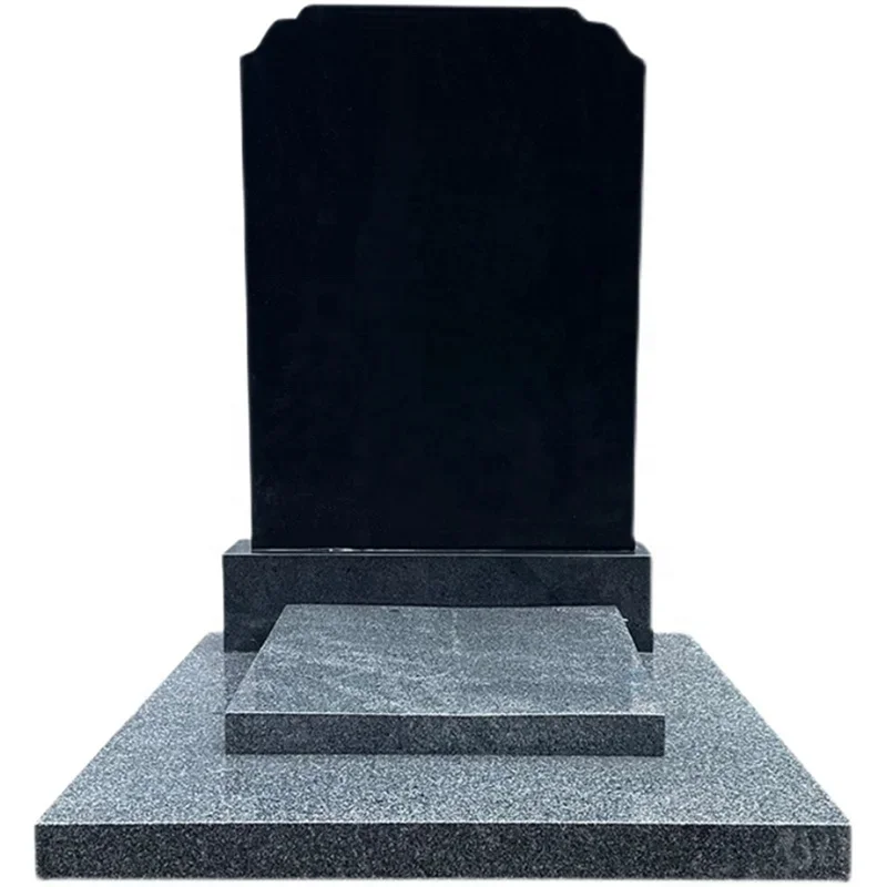 Outdoor Granite Monument Headstone Tombstone double heart shaped headstone tombstone