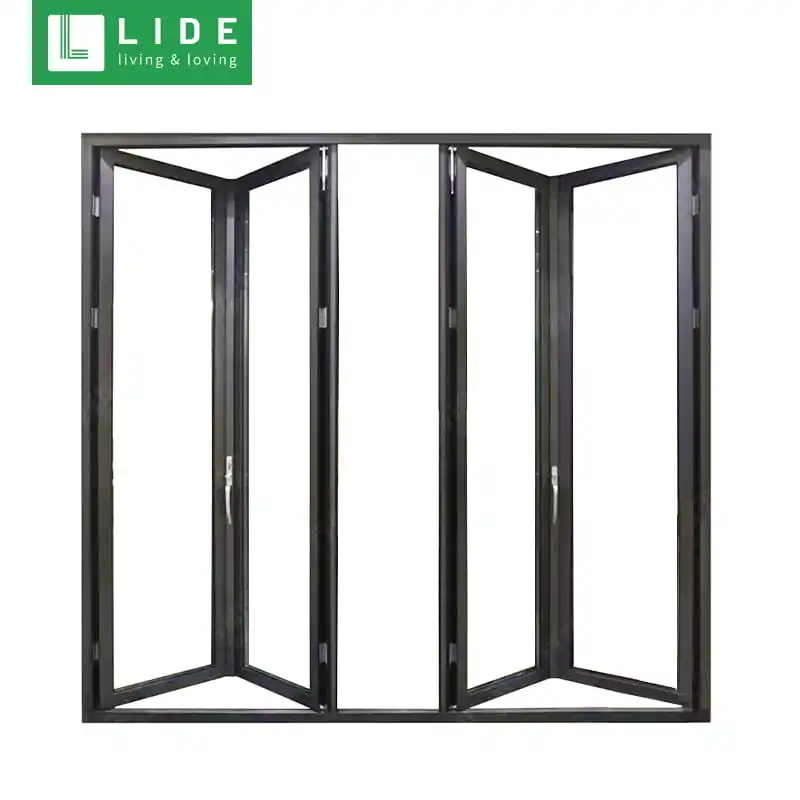 polycarbonate folding door pvc folding sliding door system