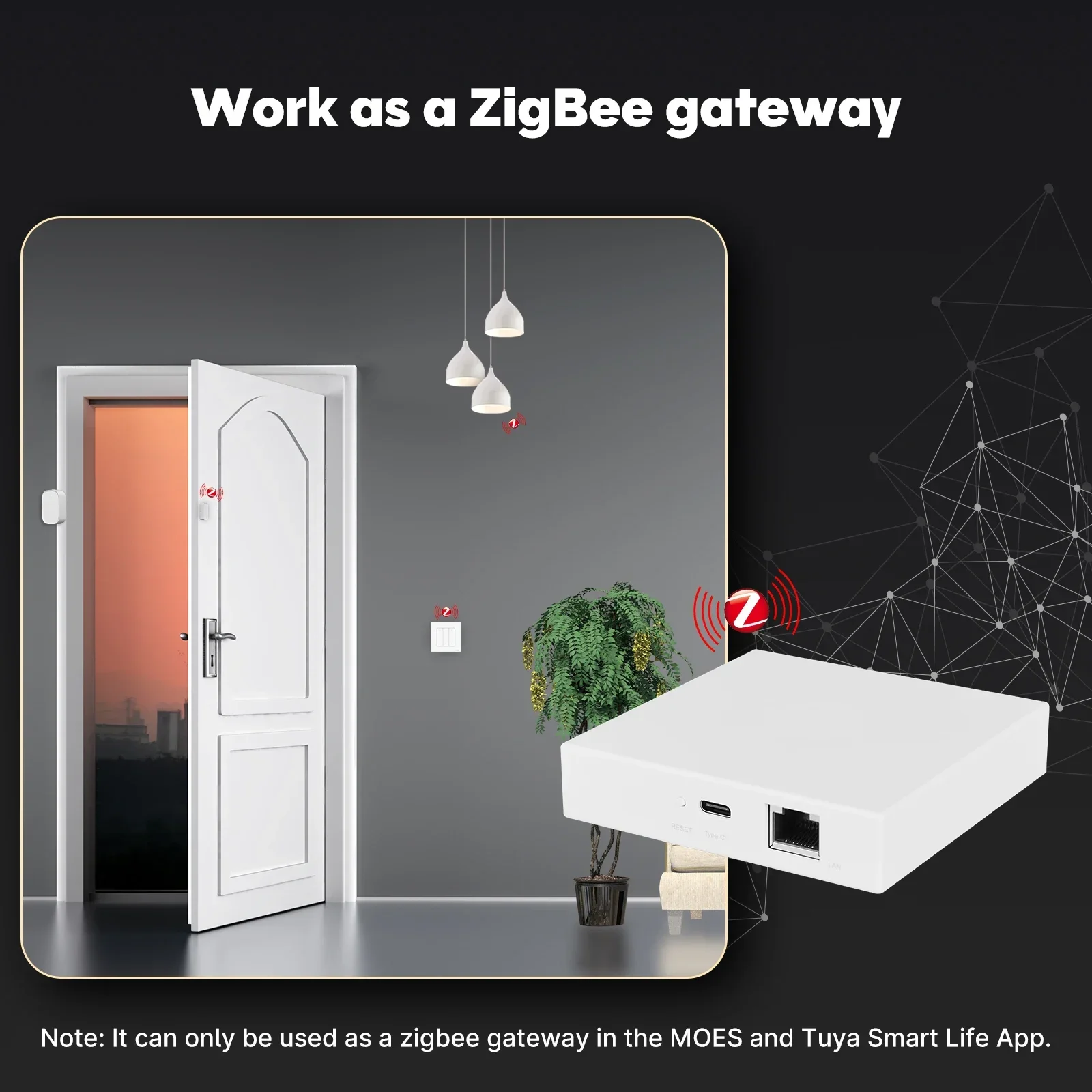 Lifelibero Matter Smart Gateway Hub Homekit WiFi Ble Alexa Smart Life App Control Zigbee Multi-model Smart Home Products Bridge