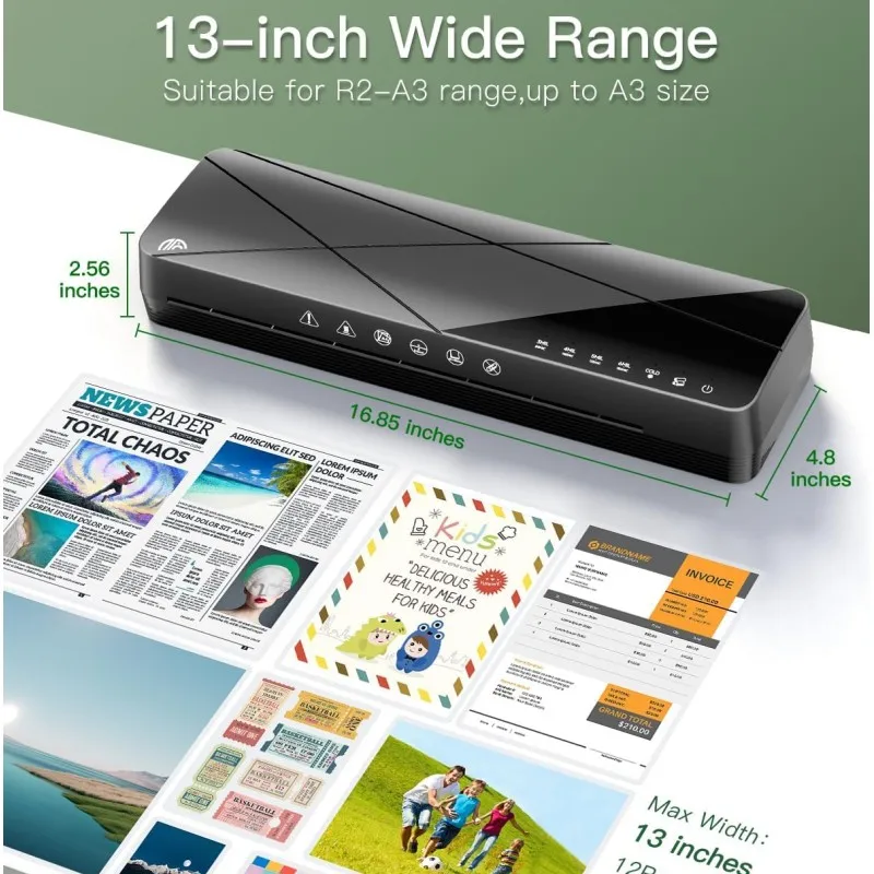 Photo PET Film Laminate Hot Press A3 Desktop FN335 Laminator Machine for School Office