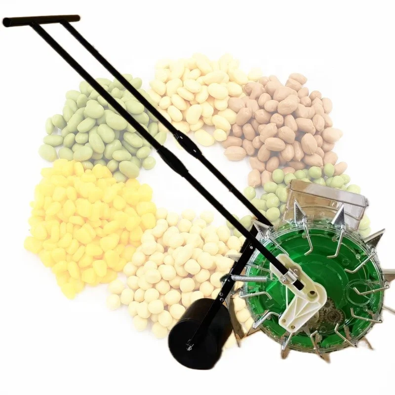 Hand push farming seeder easy use drum seeder