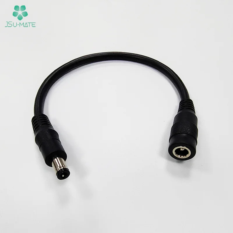 Custom 5V 12V 5.5*2.5 DC To DC Male Female Extension Power Cable 18AWG DC Port 5.5x2.1mm Jack Power Extension Cable