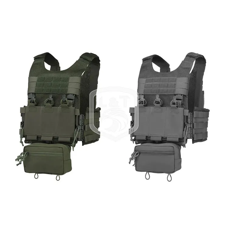 Wholesale Customized Tactical Vests with Triple Magazine Pouch Quick Detach Tactical Vests