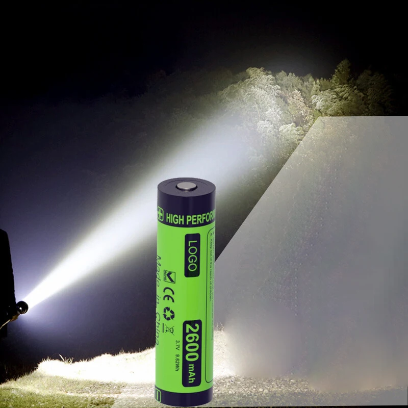 High Capacity 2600mAh Rechargeable Battery 3.7V Energy Storage Battery Lithium Lon batteries
