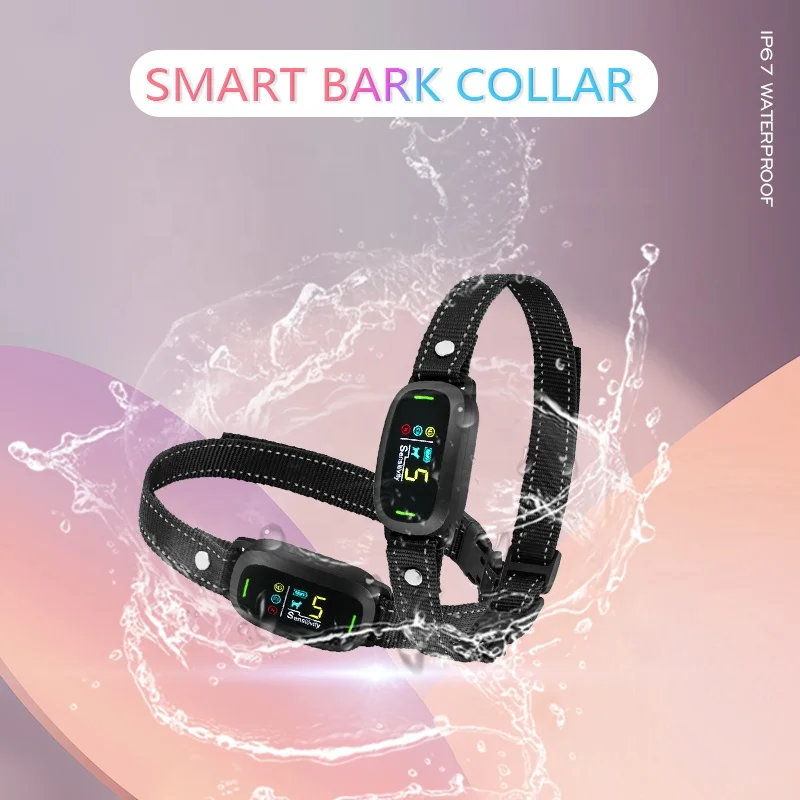2022 Upgraded High Tech anti bark dog collar,Accurate Recognition of Dog Bark collar IP67 waterproof
