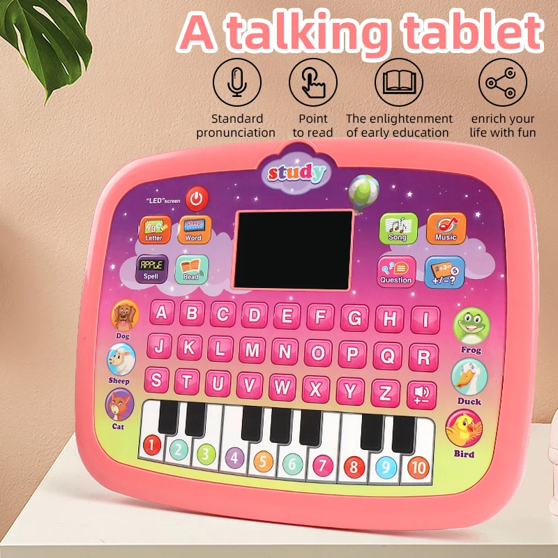 Pre-school Mini Children Educational Kids study Machine Toy Laptops Learning Machine With Keyboard