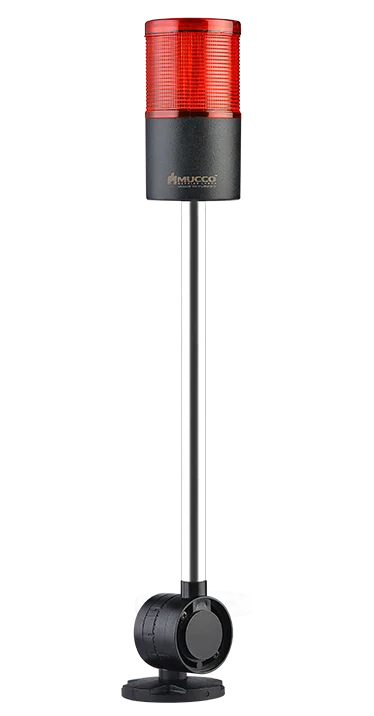 Лидер продаж, светодиодная сигнальная башня высокой освещенности 24 В/постоянный ток, красная устойчивая световая башня из поликарбоната с одним слоем