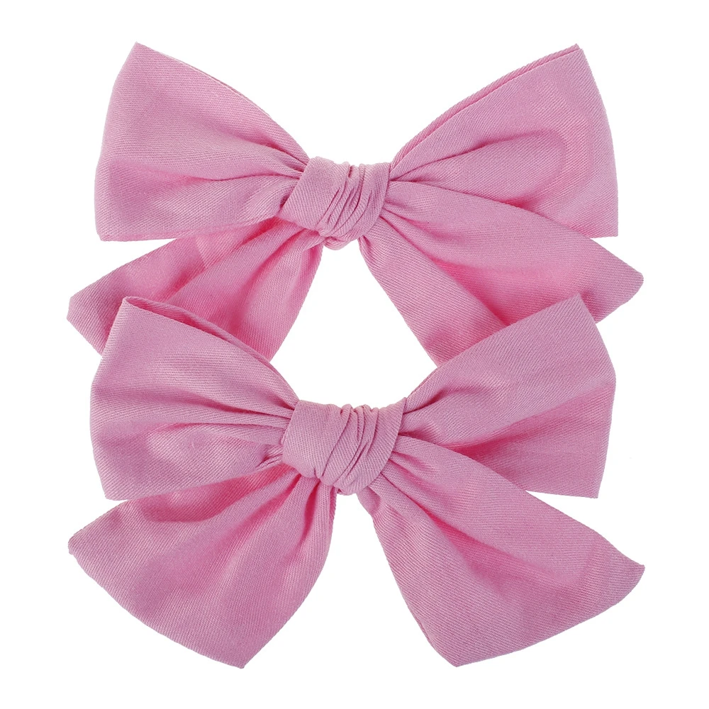 
2 Pcs/Lot New Bow Hairpins Hair Clips Headwear Print Flower Bohemian Style For Lovely Baby Girls Children Cute Cotton Hair 