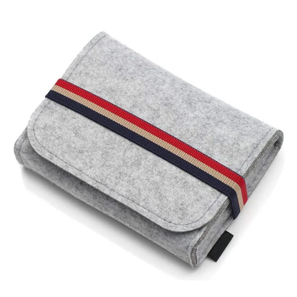 Аксессуары для электроники сумка для переноски небольшой портативный войлочный мешочек для хранения сумка адаптер питания, жесткий диск, зарядное устройство, USB-кабель