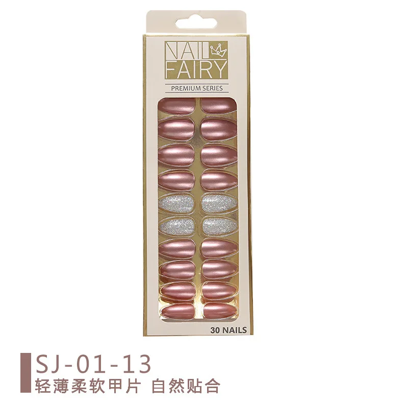 beautiful butterfly packaging french tip press on nails press-on nails custom small press on nails with packaging