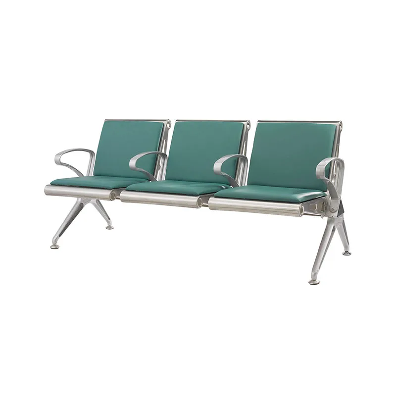 High Quality Waiting Chair Supplier Airport Seating Public Pu Foam Chinese Waiting Bench For Hospital Metal