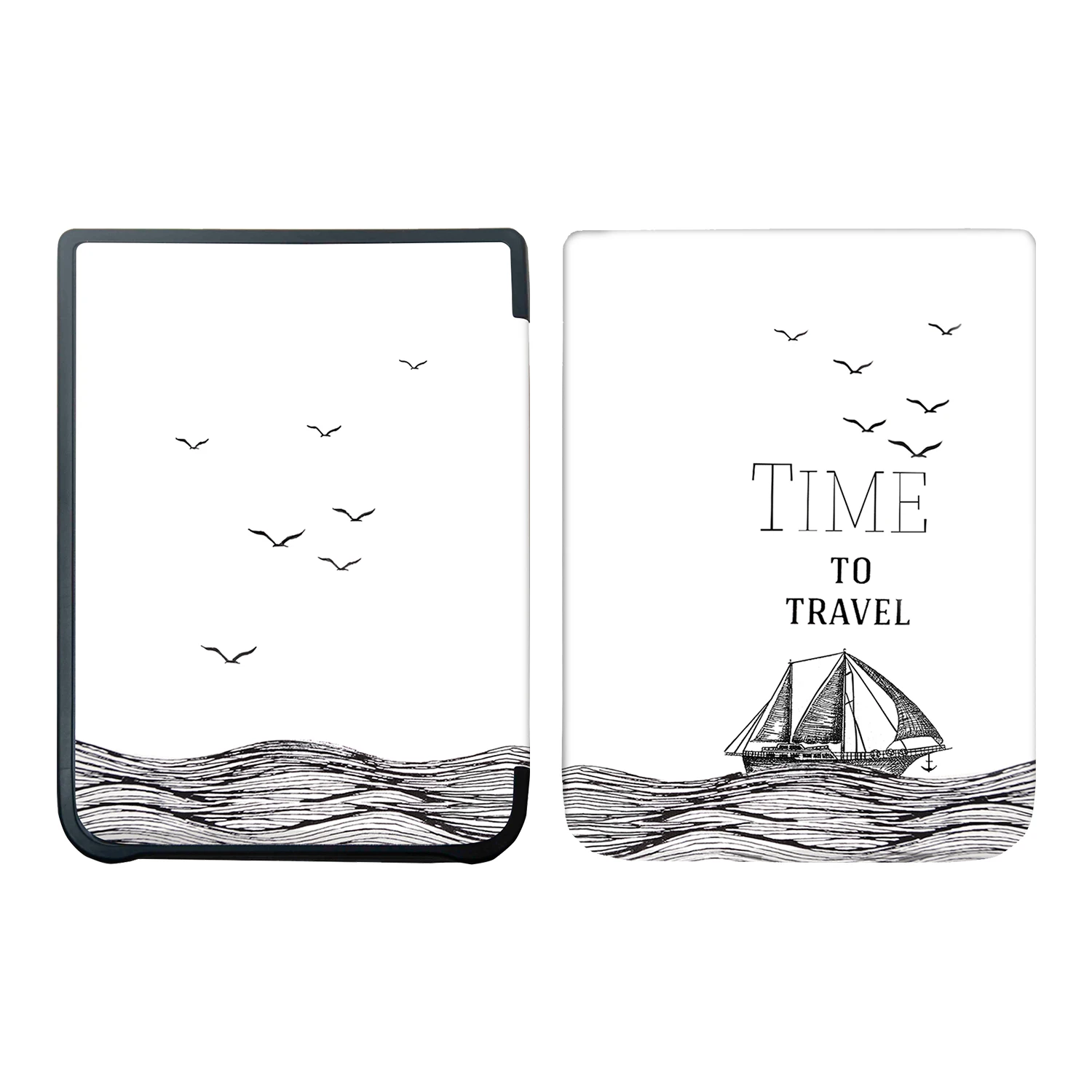 Soft shell design Slim Stylish Ereader case For Pocketbook 740