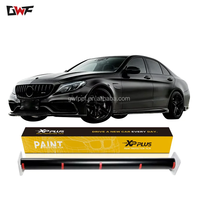 10 YEARS warranty 1.52*15m/roll  Satin Black Pinot Purple anti scratch TPU Stickers Vehicle Color Changing Film Self-healing