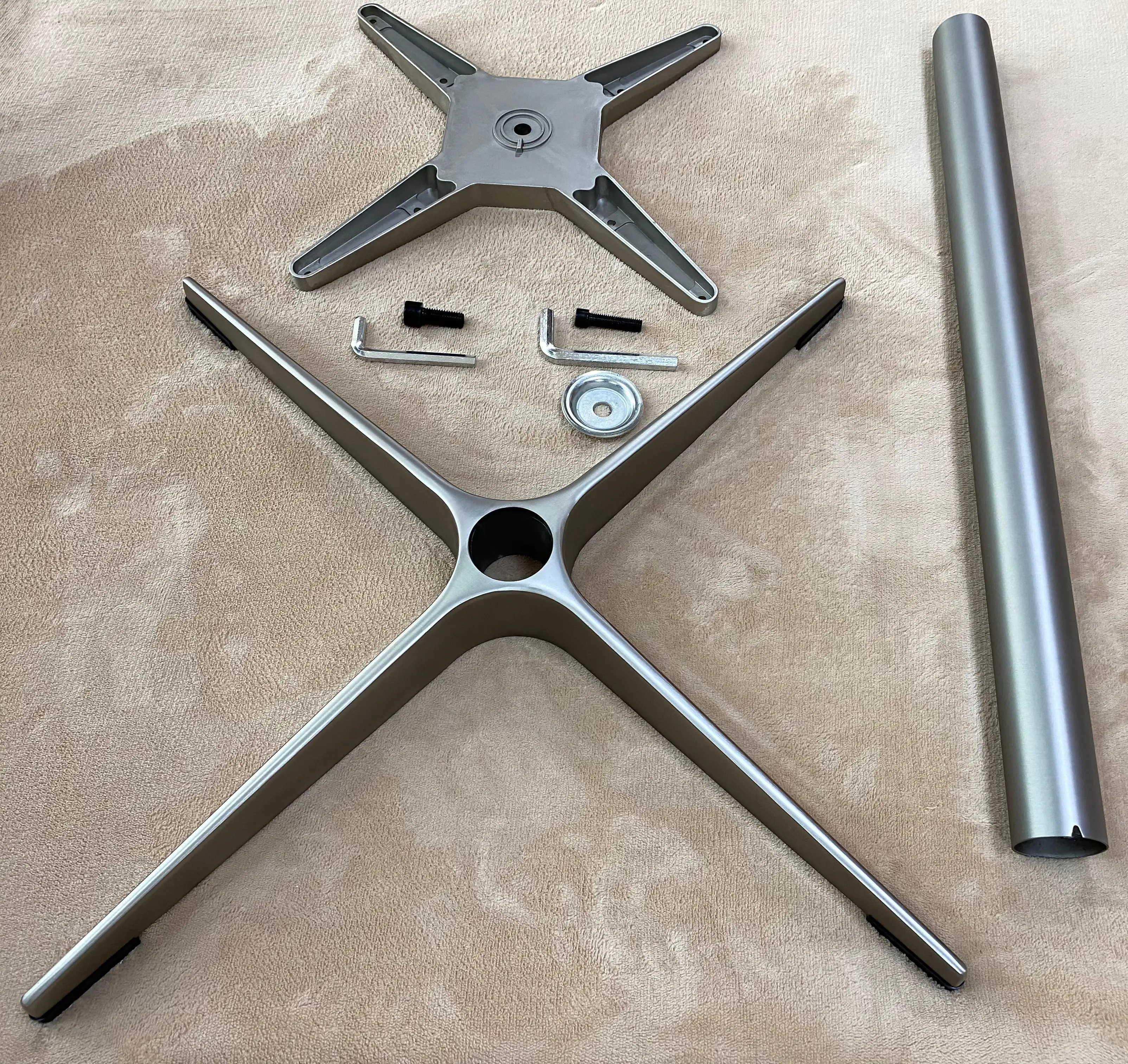 Zhunxing Table legs star table base  With Aluminum  crossing top pallet