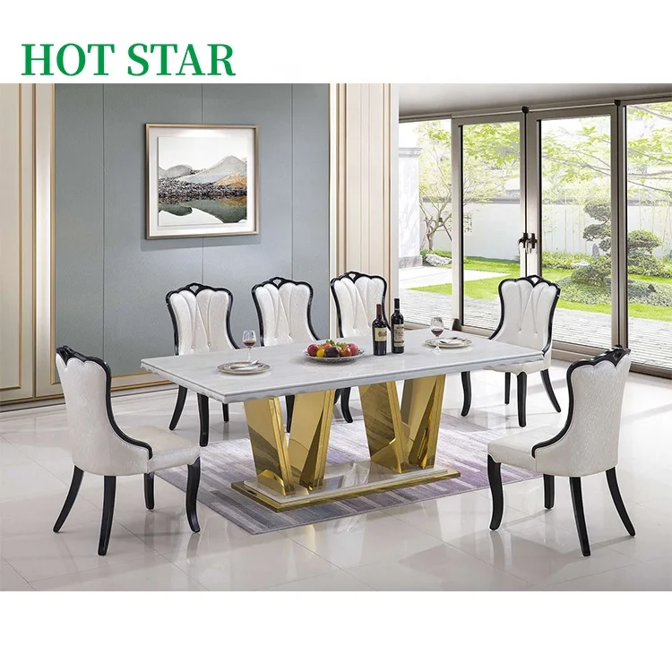 Classical Indoor Furniture Dining Table Diningroom Furniture Marble Dining Table Set Marble Round Cheap Dinning Table And Chairs