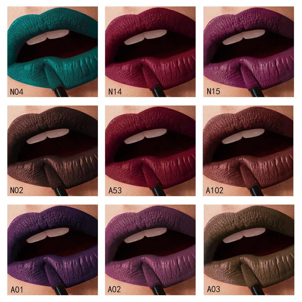 
Wholesale Waterproof Long Lasting Makeup Custom Own Logo Shimmer To Vegan Nude Metallic Private Label Matte Liquid Lipstick 
