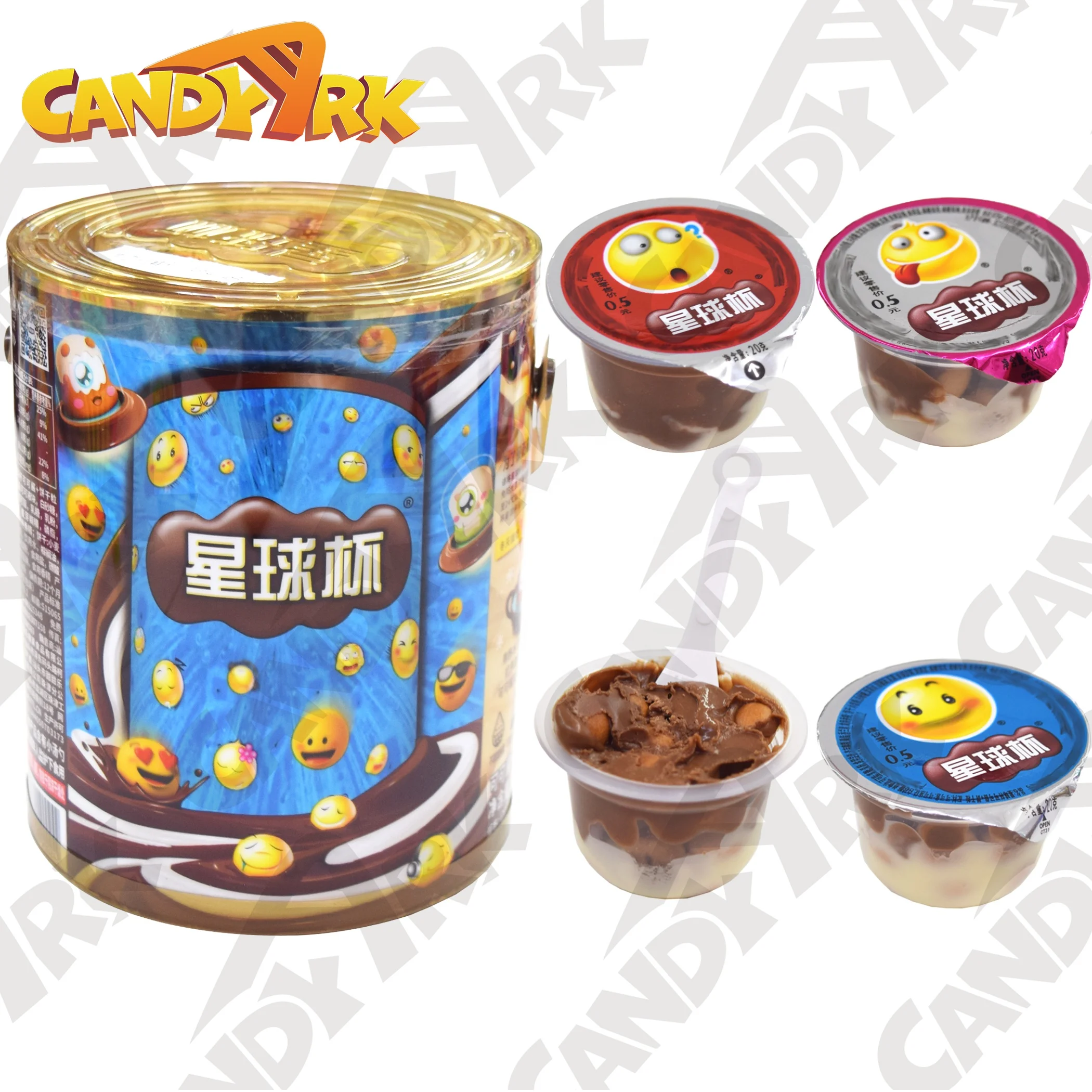 Custom Label 20g delicious star chocolate biscuit with jam