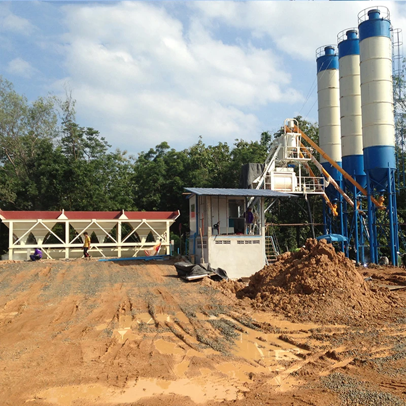 High quality HZS25 concrete batching plant Portable Mobile Ready concrete plant price for sale