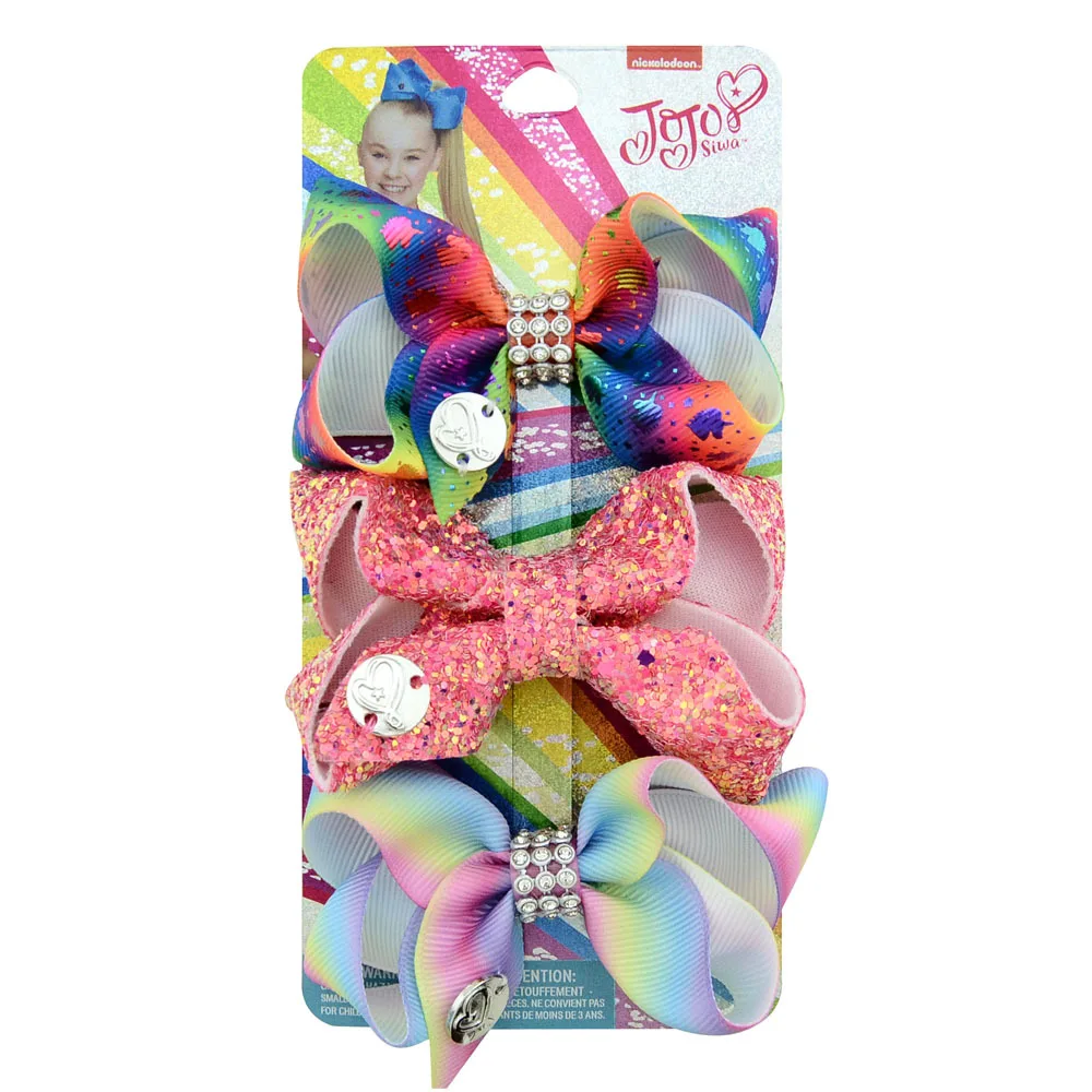 
Fancy Color Girls hair accessories Clips Ribbon Hair Bows Hairpins for student Gradient Rainbow Tie Dye Hair Clips 