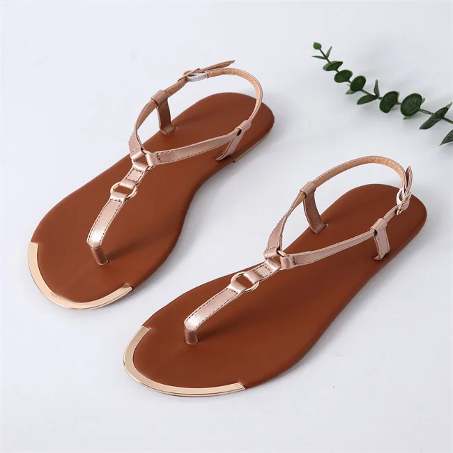 Simple Design Flip Flops sandalias mujer Summer flat sandals new design suka Comfort shoes women sandal