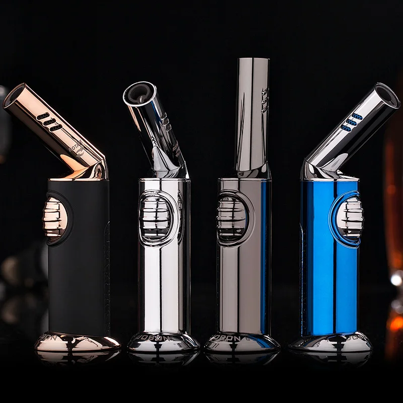  Металлическая многоразовая Зажигалка JOBON для сигарет струйное пламя бутановый газ заправляемая зажигалка с логотипом на