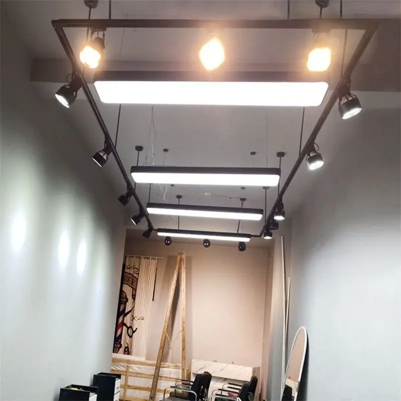 LED Track Lights Commercial 360 Degree Rotatable COB LED Track Spot Light 2 Wire 10W 20W 30W led track light square spotlight