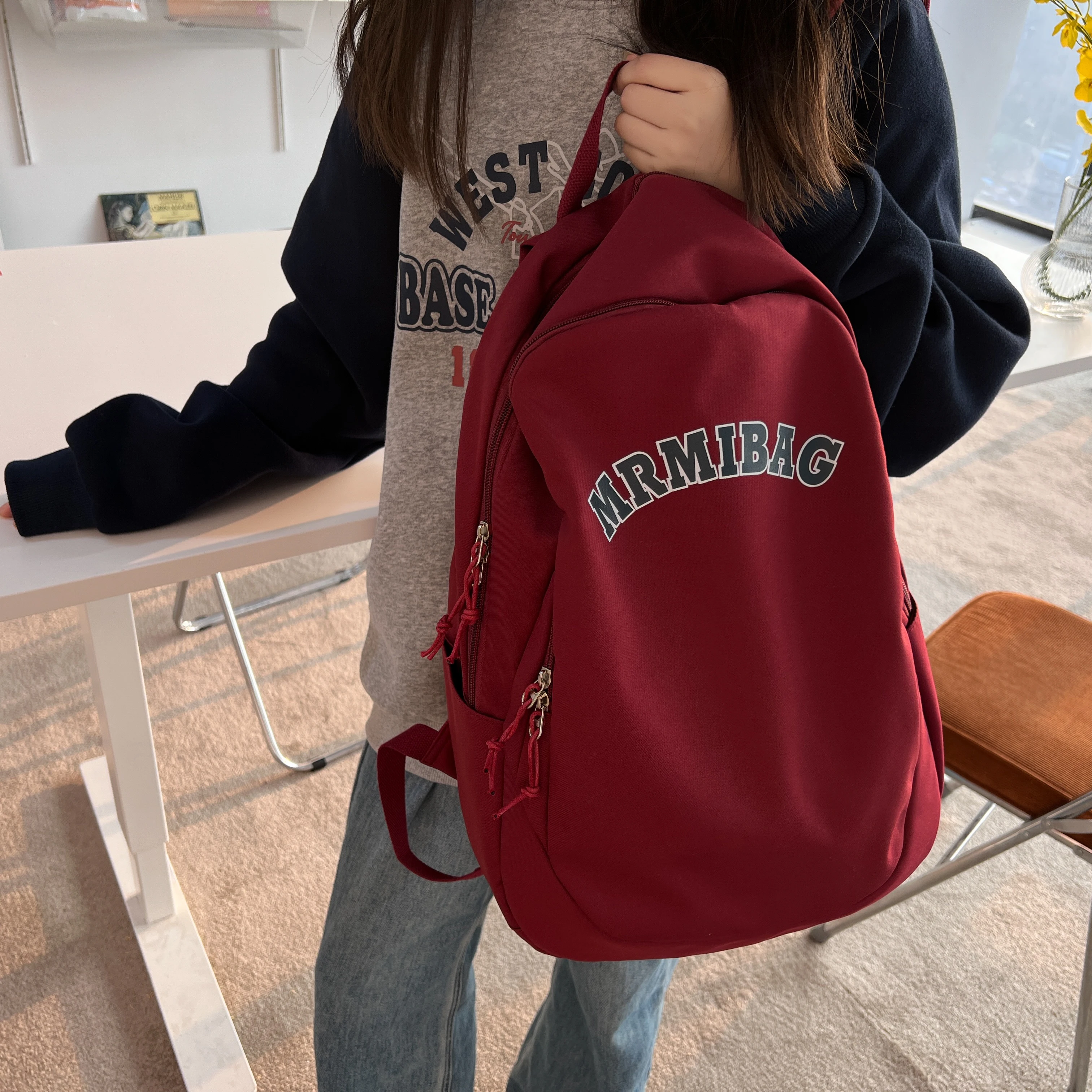 China manufacturer wholesale kids teenagers backpack simple style school bags custom logo school bags