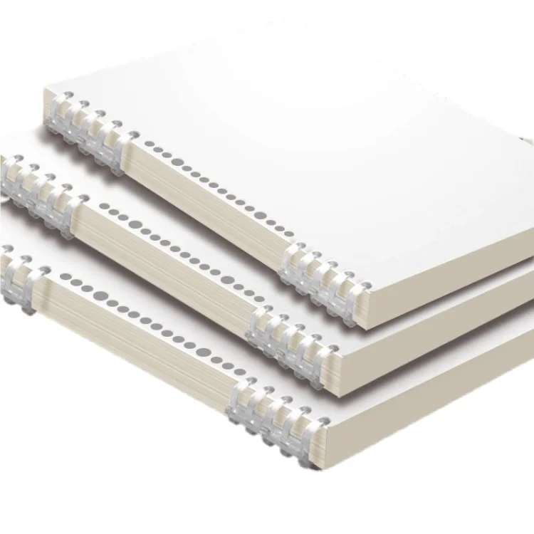 A5 B5 A4 PP Cover Waterproof Spiral Notebook 60 Sheet Inner Pages Pure Line School Writing Promotional Notepad for Journal Gift