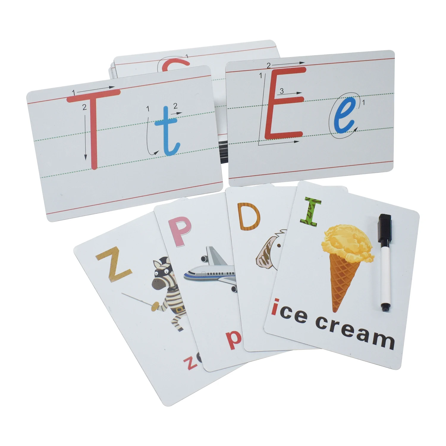 High quality kids learning cards educational early learning magnetic cards with custom printing