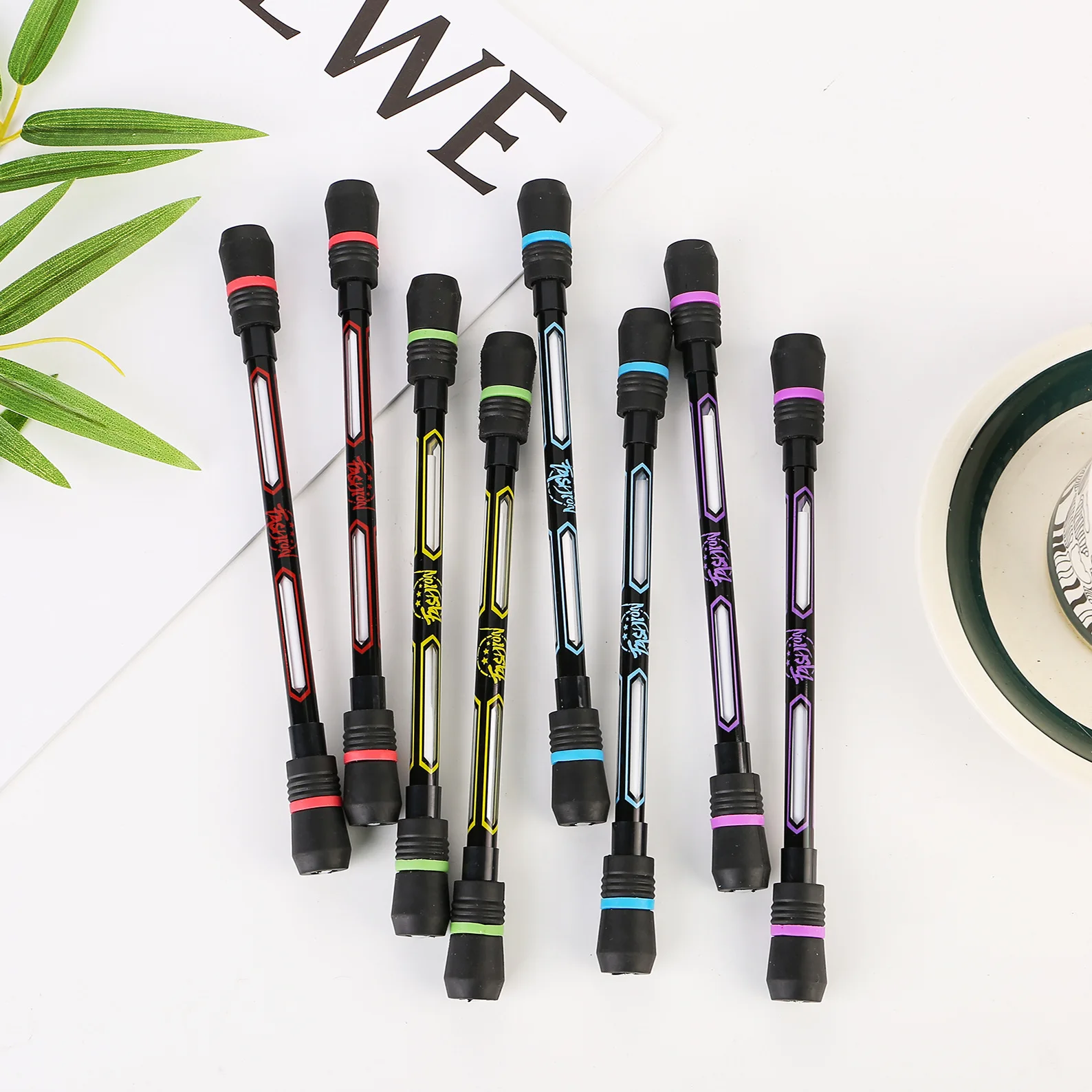 Cross-border explosive special cool male revolving personality decompression gift pen student custom promotional pens