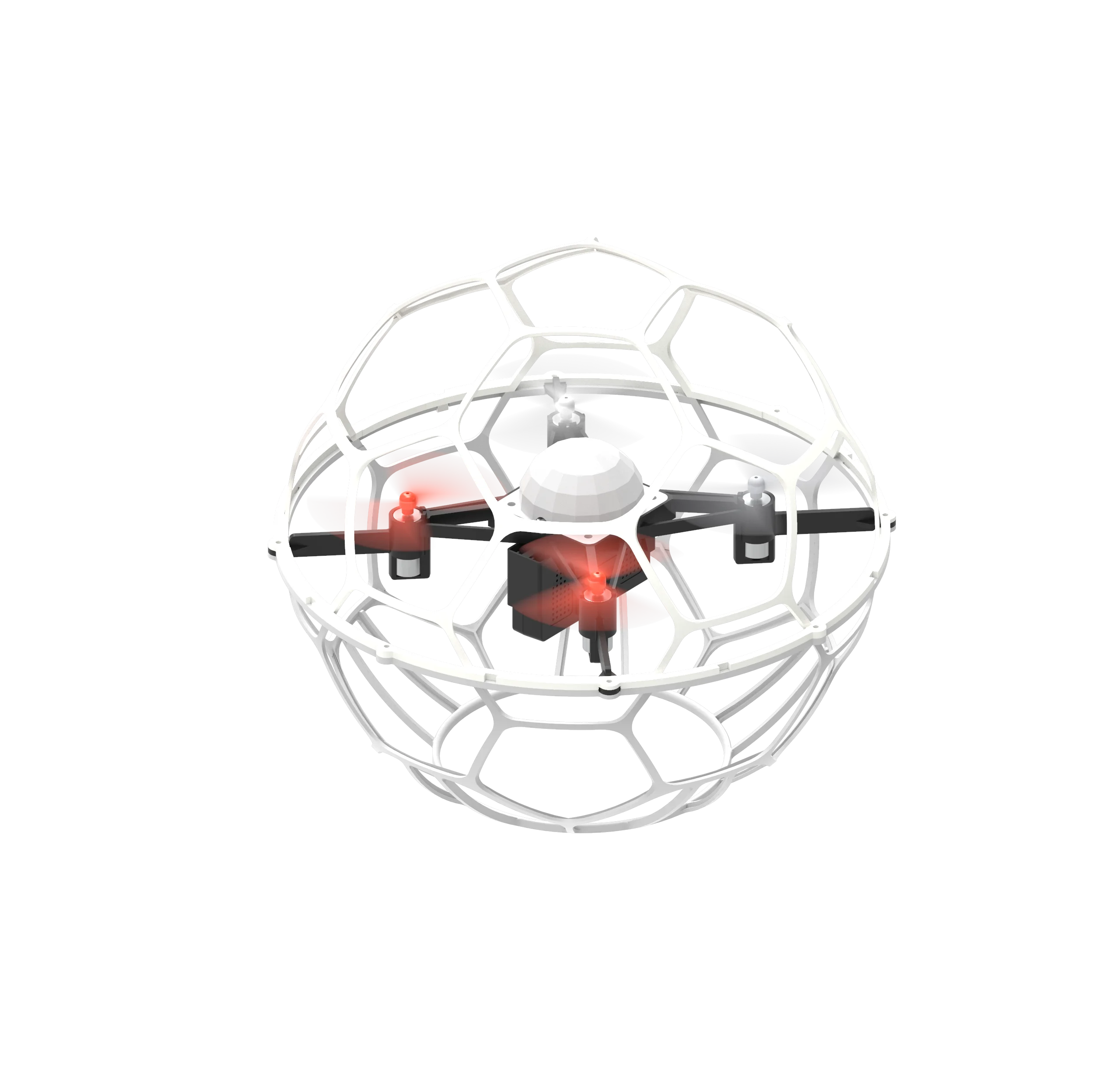 RC quadcopter drone with lights soccer drone flying ball drone for kids