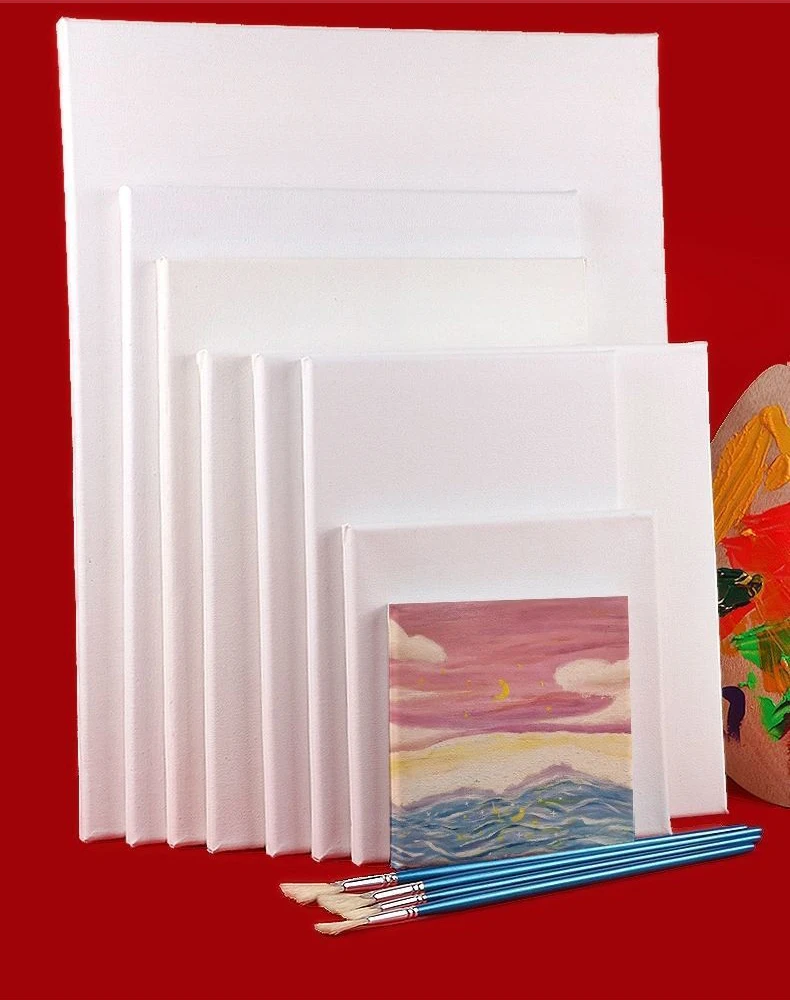 4K 8K 280Gms Blank Paint Canvas Frame Stretched Canvas 100% Cotton Blank Stretched Canvas Inkjet Cotton Wrapped Canvases