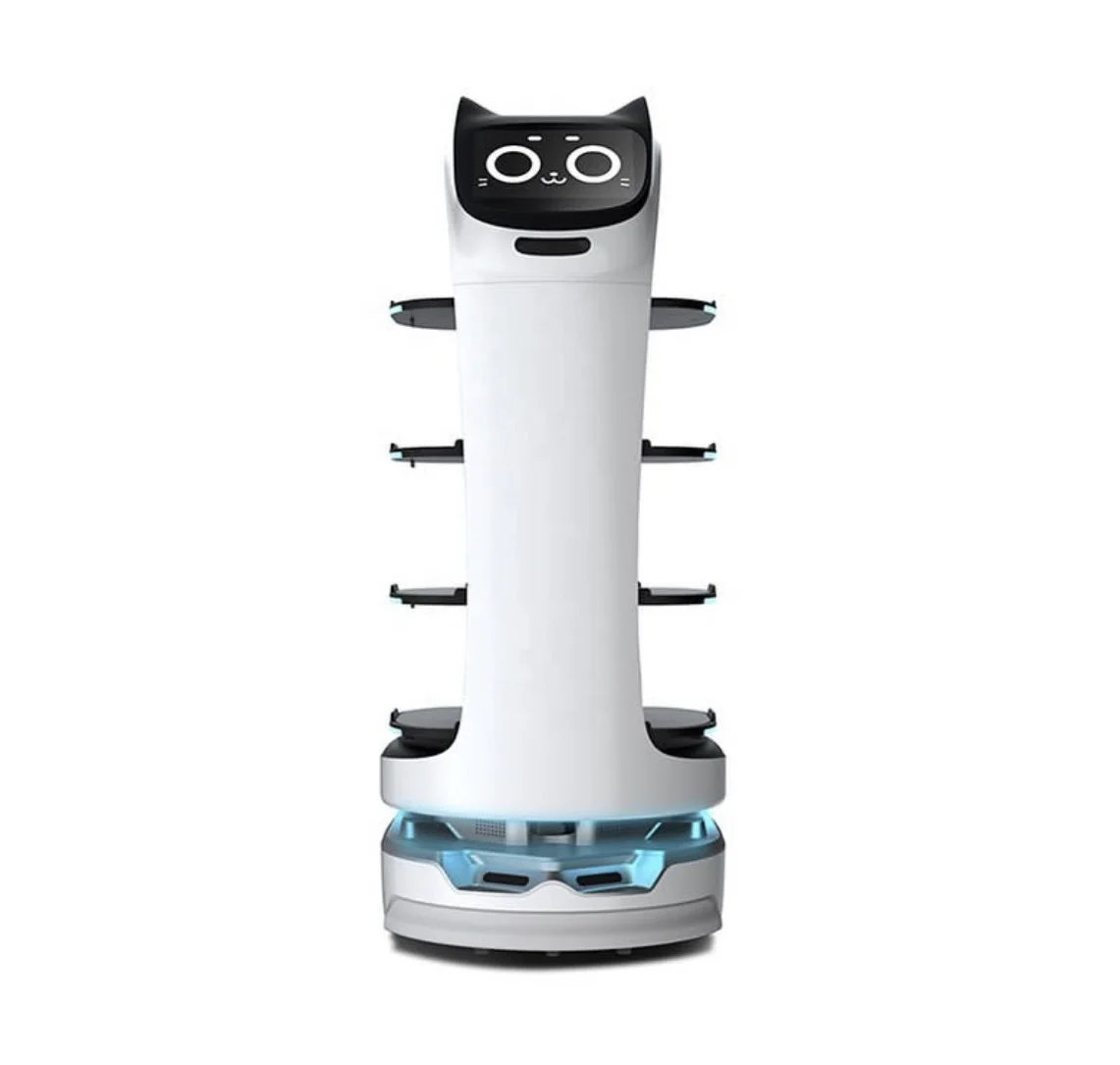 High Level Waiter Robot Self Driving Robotic Service Food Delivery Robot