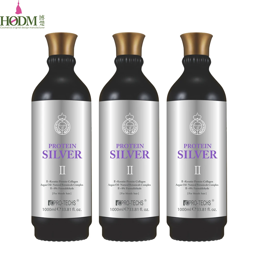 Pro-techs professional Formaldehyde Free Keratin Treatment Brazilian SILVER  Protein