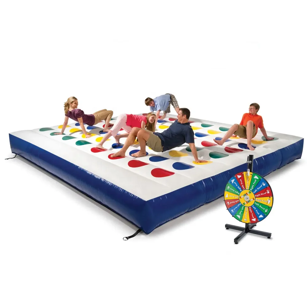 Giant outdoor Inflatable Twister large interactive Game for parties for sale