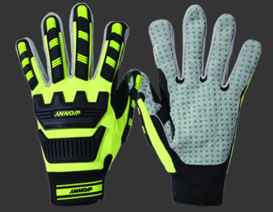 EN420 EN388 Waterproof Fireproof Silicone Anti-heat Anti-cut Anti-slip Fully Palm Safety Gloves